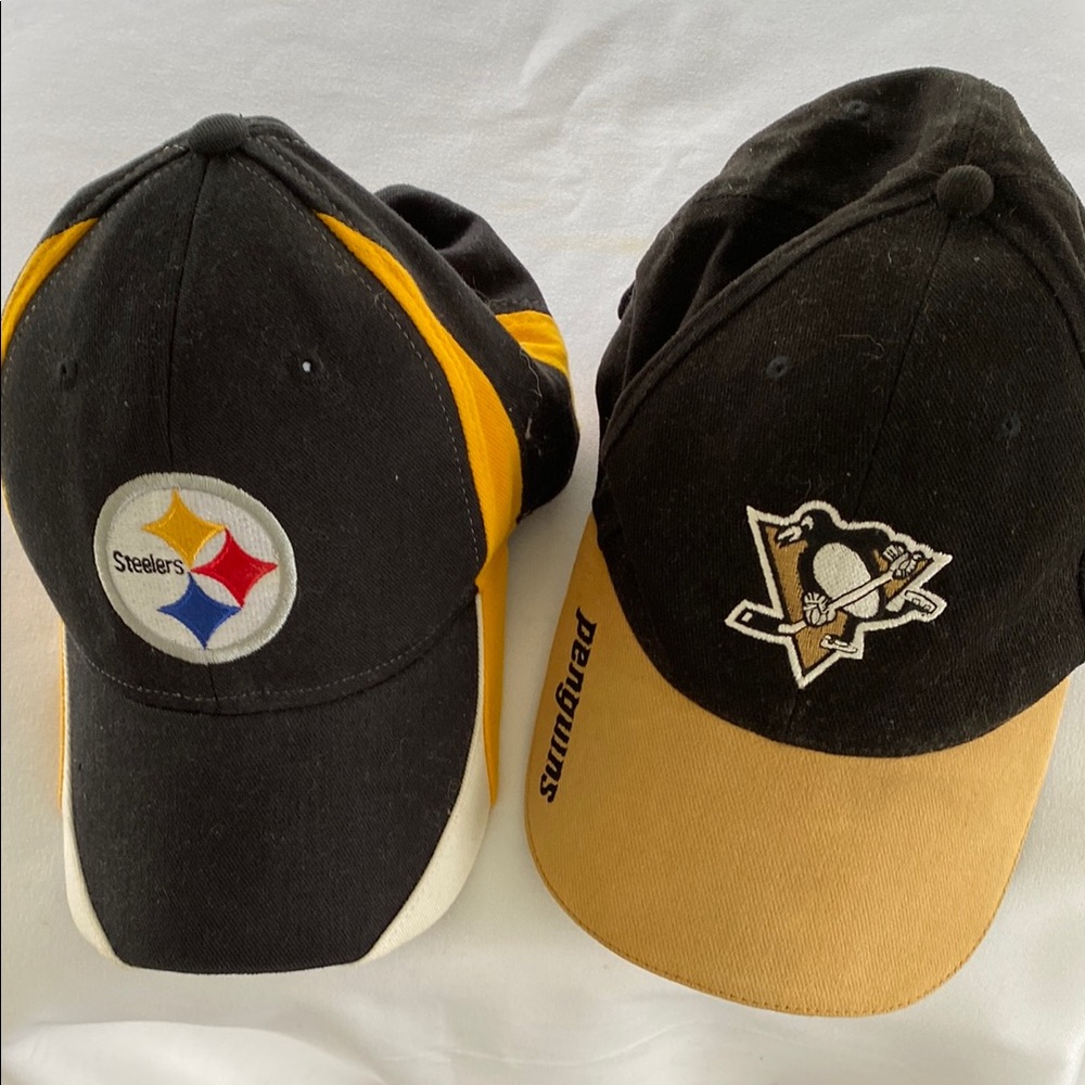 Bundle - Steelers Penguin Pittsburgh Ball Caps (2)